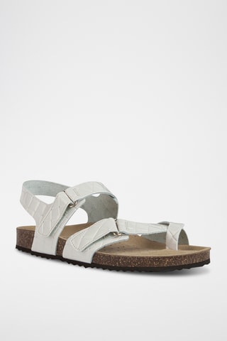 Sandales en cuir Brionia - Ecru