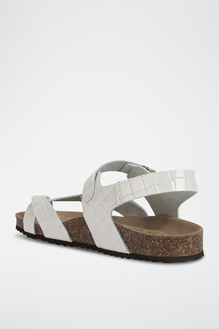 Sandales en cuir Brionia - Ecru