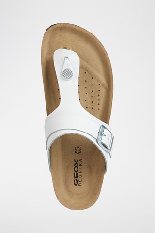 Sandales en cuir nappa Brionia - Blanc