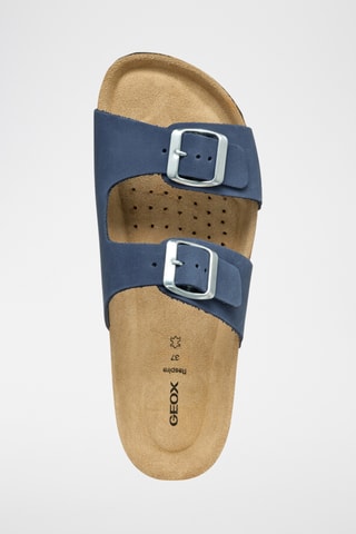 Mules en nubuck Brionia L - Bleu marine