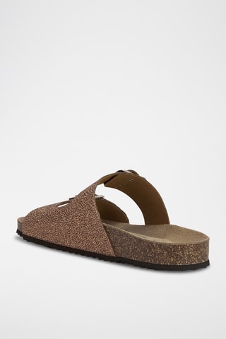 Mules en cuir Brionia L - Camel