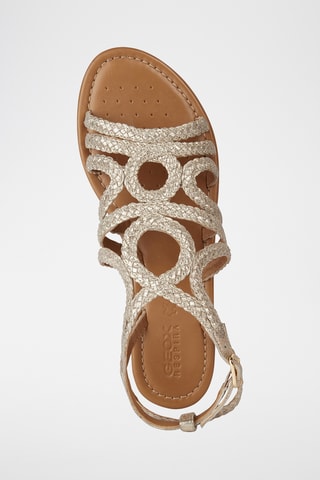 Sandales en cuir de chèvre Sozy - Doré