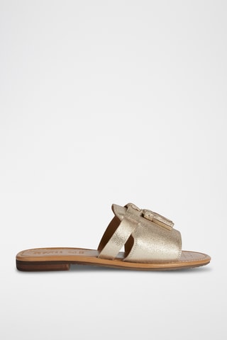 Mules en nubuck Sozy - Doré