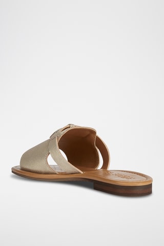 Mules en nubuck Sozy - Doré