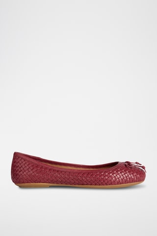 Ballerines en cuir de chèvre Palmaria - Fuchsia