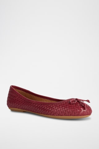 Ballerines en cuir de chèvre Palmaria - Fuchsia