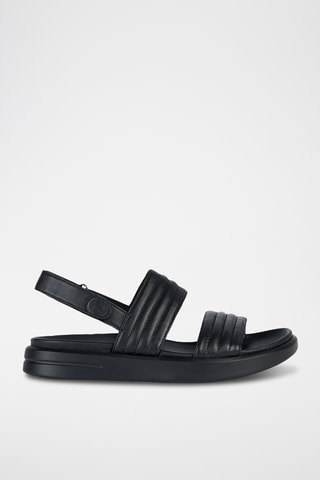 Sandales en cuir de mouton Xand - Noir