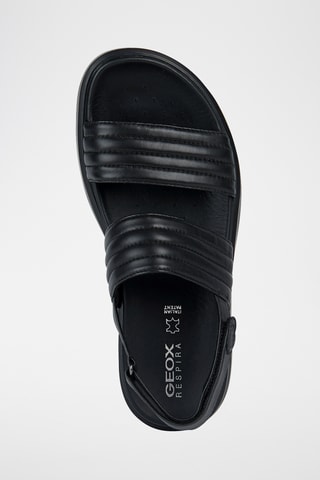 Sandales en cuir de mouton Xand - Noir