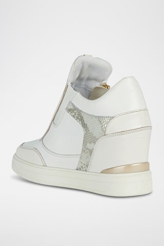 Baskets compensés en cuir Maurica - Blanc