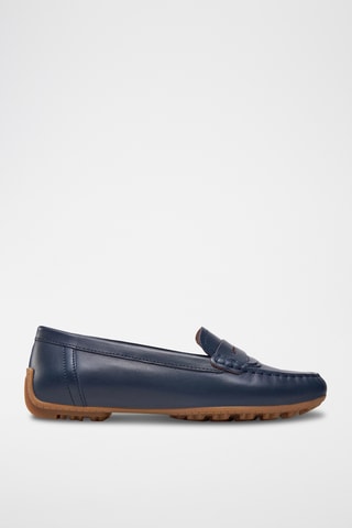 Mocassins en cuir nappa Kosmopolis - Bleu marine