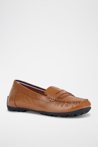 Mocassins en cuir nappa Kosmopolis - Camel