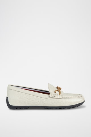 Mocassins en cuir nappa Kosmopolis - Blanc