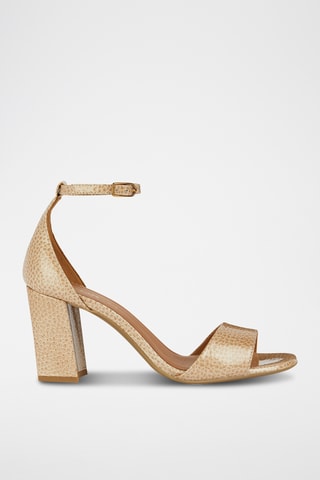 Sandales à talons en cuir Eraklia - Vieux rose