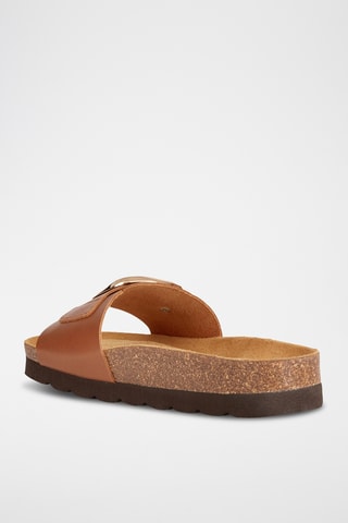 Mules en cuir Brionia - Marron