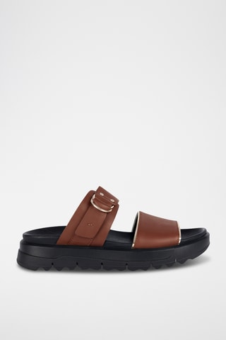 Mules en cuir Xand - Marron