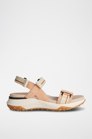 Sandales en cuir nubuck Sorapis - Rose et blanc