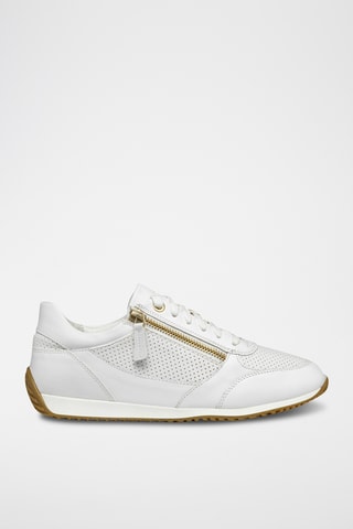 Baskets en cuir nappa Calithe - Blanc