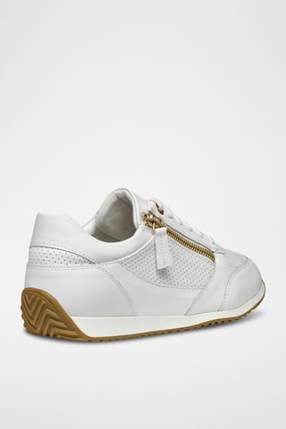 Baskets en cuir nappa Calithe - Blanc