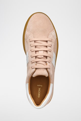 Baskets en cuir de veau nubuck Meleda - Rose