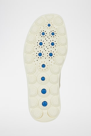 Sandales plateformes en cuir nappa Spherica - Ecru