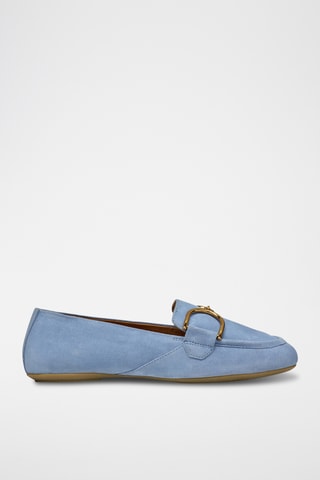Mocassins en cuir de chèvre nubuck Palmaria - Ciel