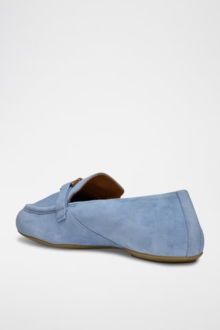 Mocassins en cuir de chèvre nubuck Palmaria - Ciel
