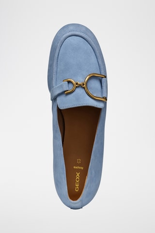 Mocassins en cuir de chèvre nubuck Palmaria - Ciel