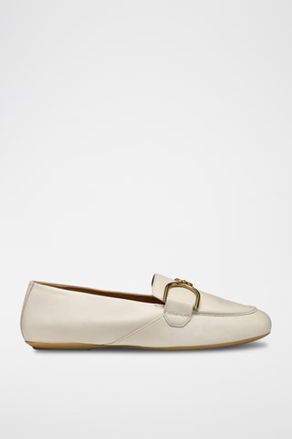 Mocassins en cuir de mouton Palmaria - Ecru
