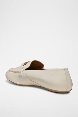 Mocassins en cuir de mouton Palmaria - Ecru