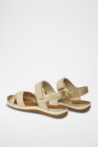 Sandales Vega - Taupe et doré