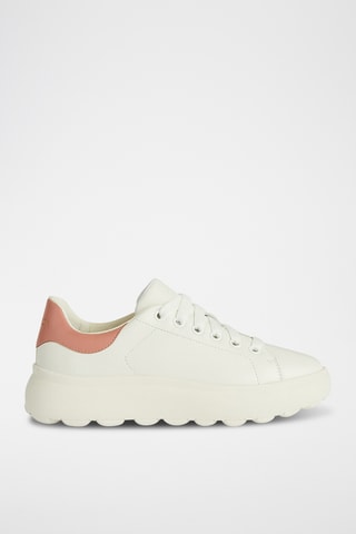 Baskets en cuir Spherica - Ecru