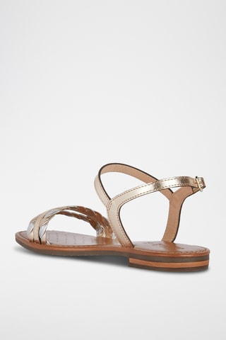 Sandales en cuir de mouton Sozy - Doré