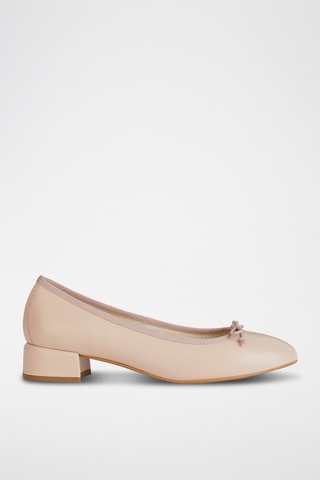 Escarpins en cuir nappa Floretia - Rose