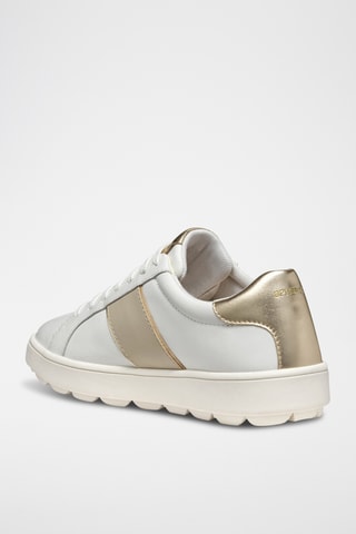 Baskets en cuir de veau nappa Spherica - Blanc
