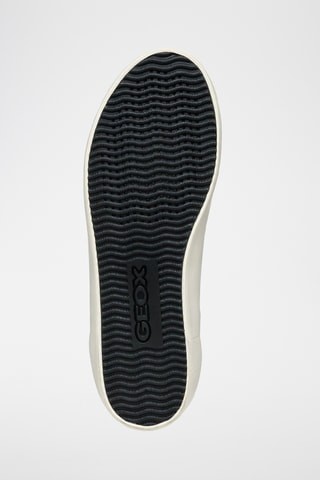 Baskets en cuir de veau nubuck Emmeleny - Ciel et blanc