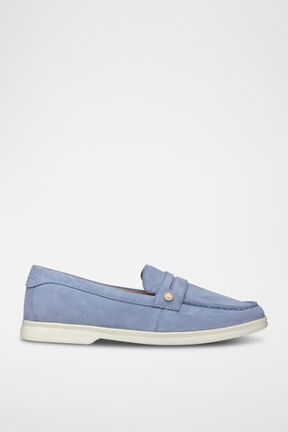 Mocassins en cuir de veau nubuck Xand 3D - Ciel