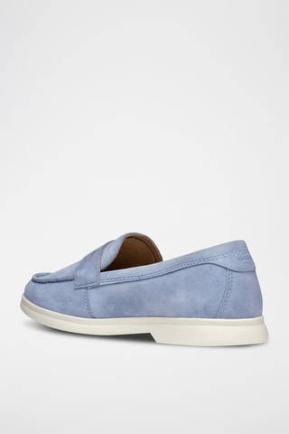 Mocassins en cuir de veau nubuck Xand 3D - Ciel
