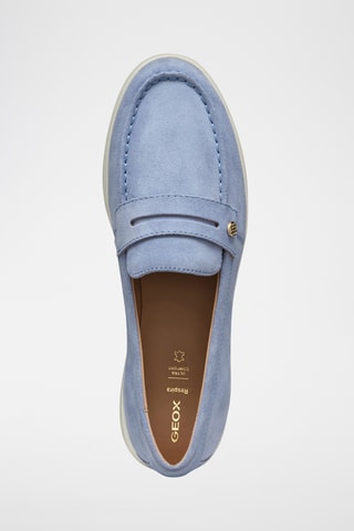 Mocassins en cuir de veau nubuck Xand 3D - Ciel