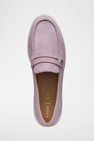 Mocassins en cuir de veau nubuck Xand 3D - Mauve