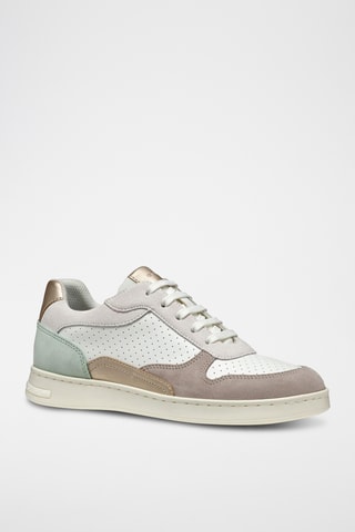 Baskets en cuir de veau nubuck Jaysen - Blanc
