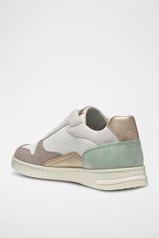 Baskets en cuir de veau nubuck Jaysen - Blanc