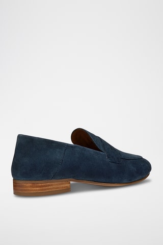 Mocassins en cuir de chèvre nubuck Mantinea - Bleu marine