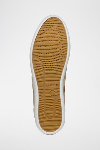 Baskets en cuir de veau nubuck et cuir nappa Myria - Doré