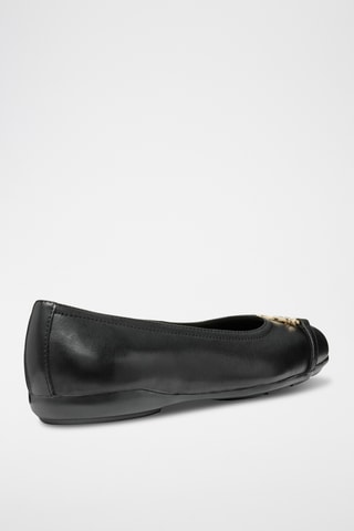 Ballerines en cuir de veau nappa Annytah - Noir