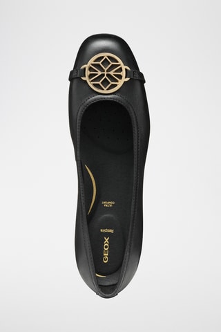 Ballerines en cuir de veau nappa Annytah - Noir