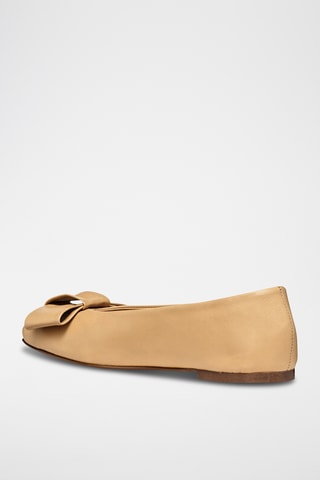 Ballerines en cuir de mouton nappa Ballystar - Beige