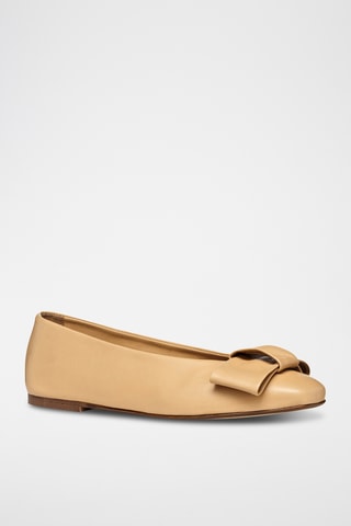 Ballerines en cuir de mouton nappa Ballystar - Beige