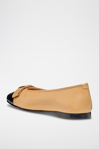 Ballerines en cuir de mouton nappa Millianee - Beige