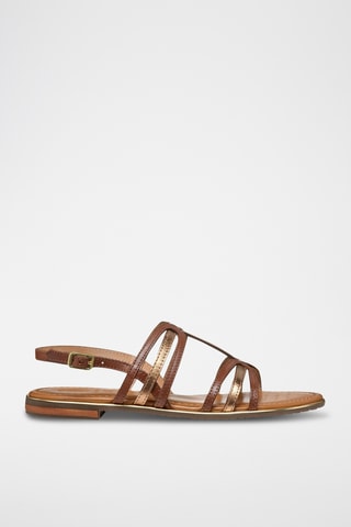Sandales en cuir Sozy - Marron