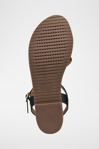 Sandales en cuir de chèvre Sozy - Noir